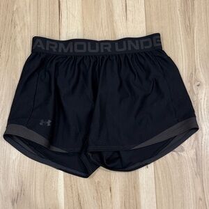 Womens Under Armour Black Athletic Shorts